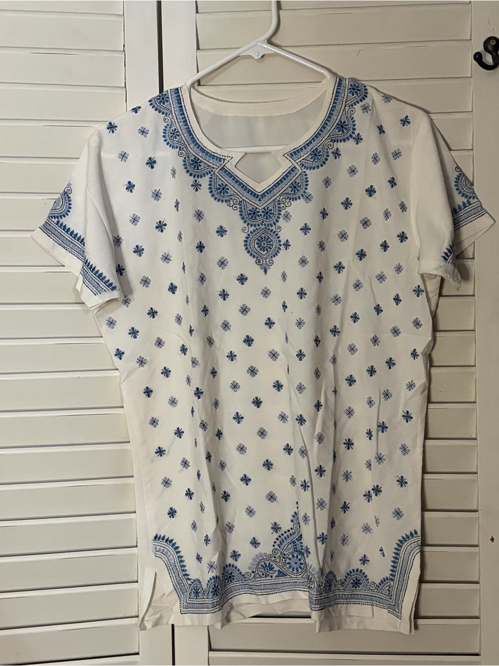 Two Handmade Vintage Embroidered Boho Tunic Tops - Picture 2 of 7